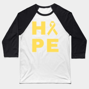 Hope Awareness ribbon (Yellow) Baseball T-Shirt